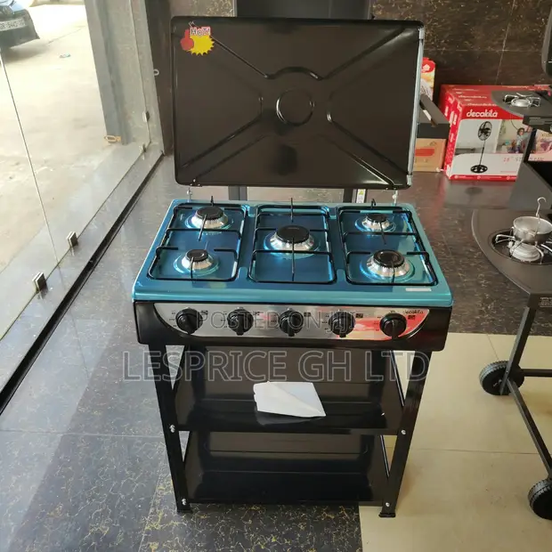 Brand New Decakila 5 Burner Gas Stove with Shelf - 1