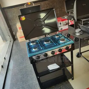Decakila 5 Burner Gas Stove with Shelf - Brand New