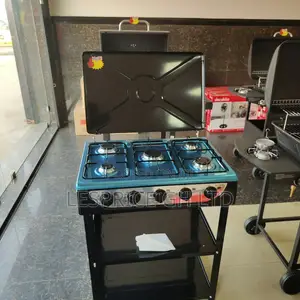 Decakila 5 Burner Gas Stove with Shelf