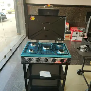 Decakila 5 Burner Gas Stove with Shelf