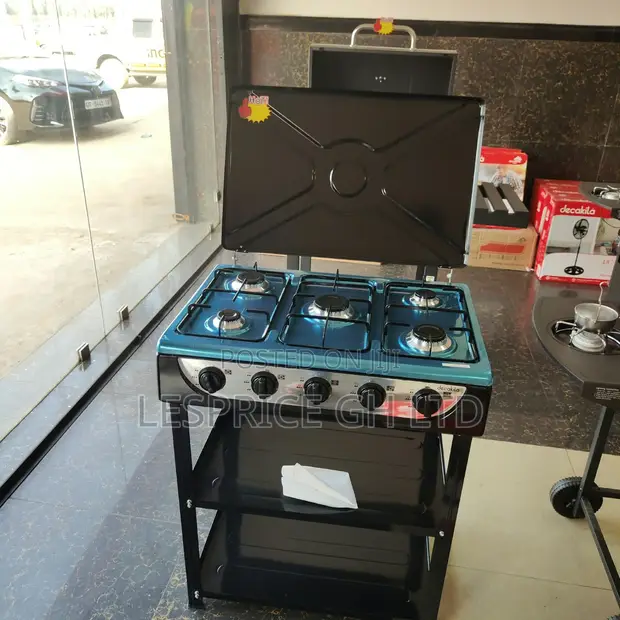 Brand New Decakila 5 Burner Gas Stove with Shelf - 1