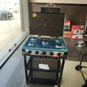 Decakila 5 Burner Gas Stove with Shelf