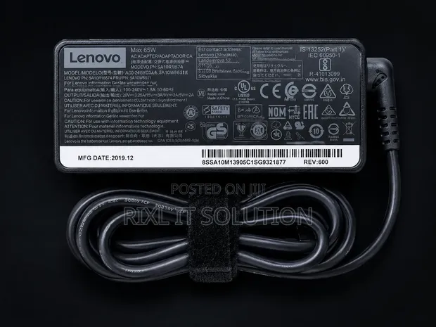 Original Lenovo 65W USB-C Laptop Charger for ThinkPad - 1