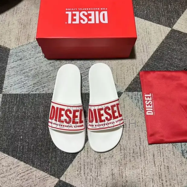 Adidas Designer Slides - Brown/White Stripes - 1