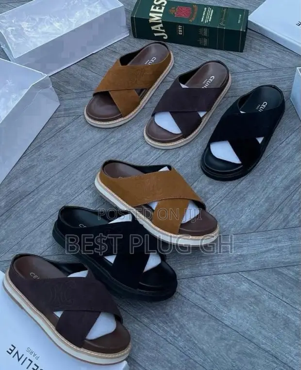 Celine Paris Luxury Cross Slides - 1
