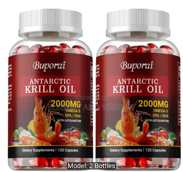 Antarctic Krill Oil 2000mg - Omega-3, EPA, DHA & Astaxanthin - 1