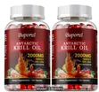 Antarctic Krill Oil 2000mg - Omega-3, EPA, DHA & Astaxanthin - 1