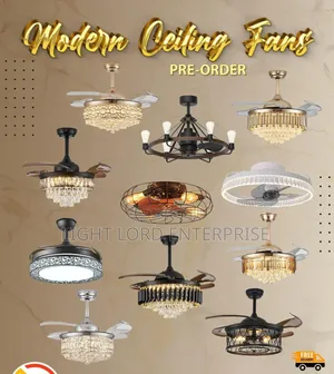 Modern Chandelier Fan with LED Light