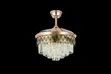 Eurolux Leopard Skin Retractable Ceiling Fan Chandelier with LED Light - 2