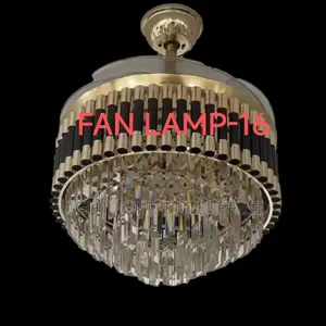 Zebra Sign Crystal Chandelier Fan Light