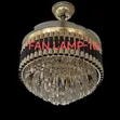 Zebra Sign Crystal Chandelier Fan Light - 1