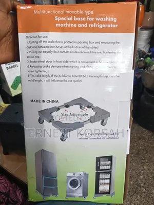 Adjustable Movable Stand for Fridge, Cabinet, Washing Machine
