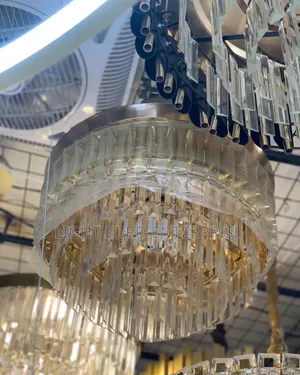 Ring Cap Chandelier Fan Light with LED