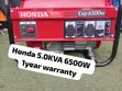 Honda 6500W Portable Generator - Brand New - 2