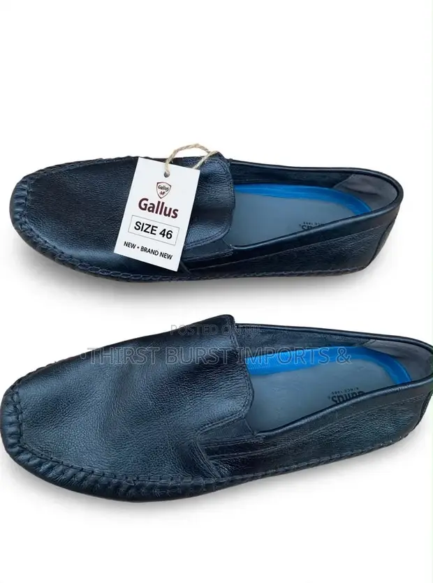 Original Gallus Leather Loafers - Size 46 - Brand New - Black - 1