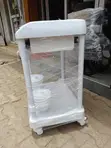 Ingot 2-Tier Treatment Cart with Drawer and Bowls - 3