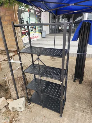 5 Tier Metallic Kitchen Rack
