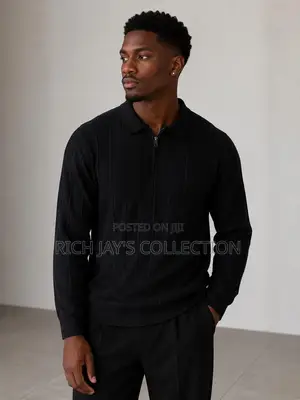 Men's Quarter Zip Long Sleeve Top