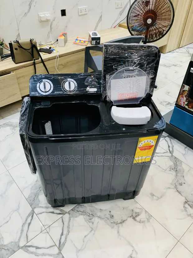 Nasco 7.0kg Twin Tub Washing Machine - Dark Grey - 1