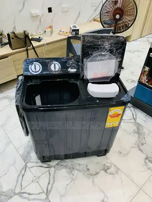 Nasco 7.0kg Twin Tub Washing Machine - Dark Grey