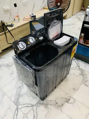 New Nasco 7.0kg Twin Tub Washing Machine - Dark Grey