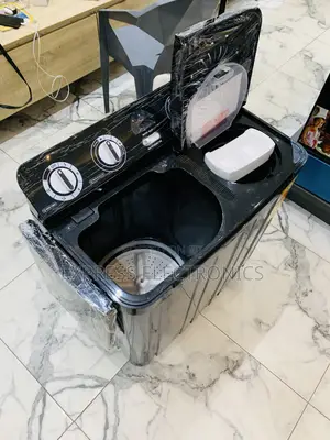 Brand New Nasco 7.0kg Twin Tub Washing Machine - Dark Grey