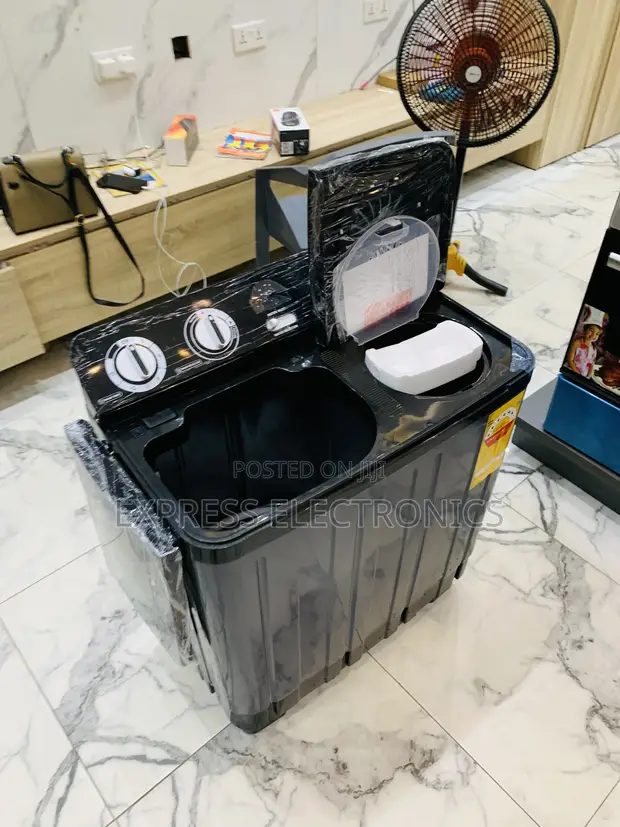 New Nasco 7.0kg Twin Tub Washing Machine - Dark Grey - 1