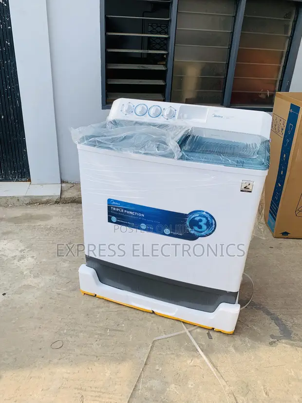 Midea 18 KG Twin Tub Semi Automatic Washing Machine (MT100W180/WGH) - 1
