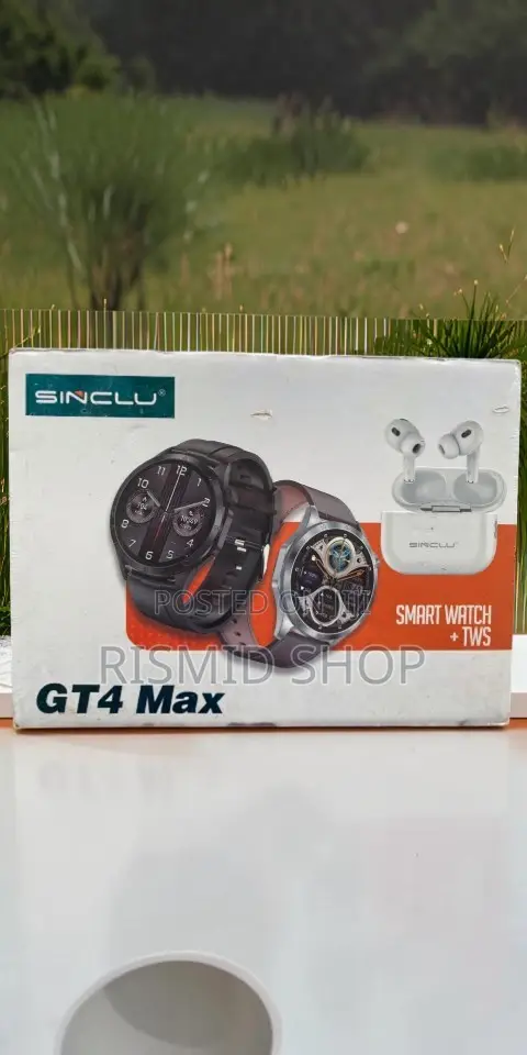 Sinclu GT4 Max Smart Watch and TWS Earbuds Set - 1