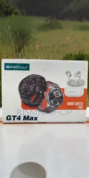 Sinclu GT4 Max Smart Watch and TWS Earbuds Set