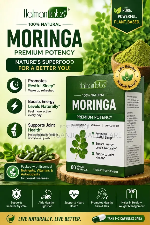 Organic Moringa Capsules - 1