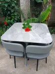 Affordable Dining Set with 4 Chairs - 2
