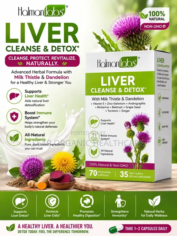 Organic Liver Cleanse and Detox Supplement - 1