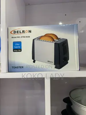 Delton Toaster - Silver, Brand New