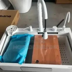 White Smart Kitchen Sink (1 Bowl)