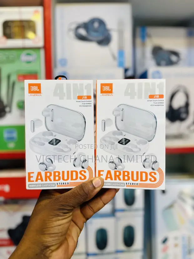 JBL 4-in-1 Wireless Earbuds with LED Display - 1