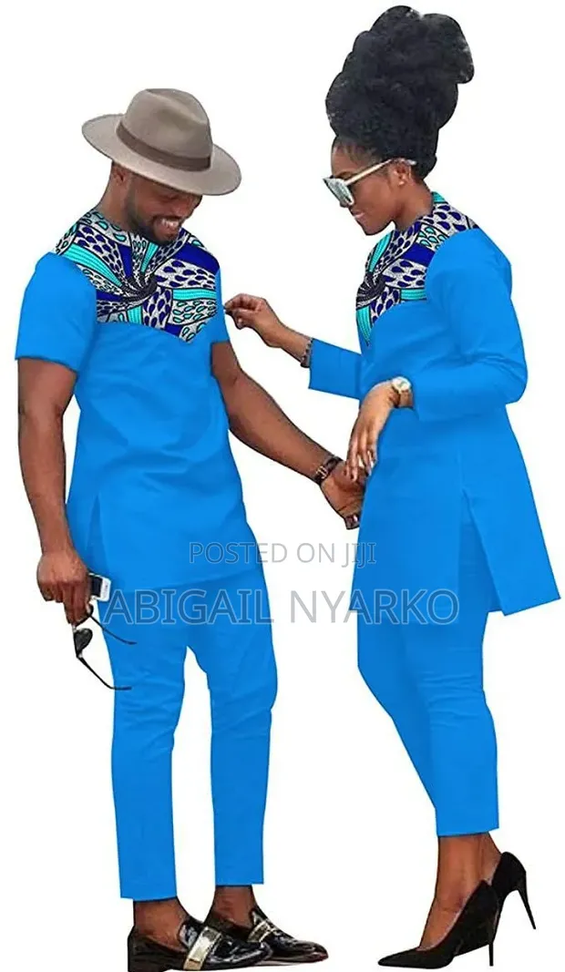 Custom Matching Couple's Kaftan Set - 1