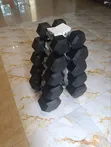 Black Mountain Hex Dumbbell and Barbell Set - 2