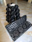 Black Mountain Hex Dumbbell and Barbell Set - 4