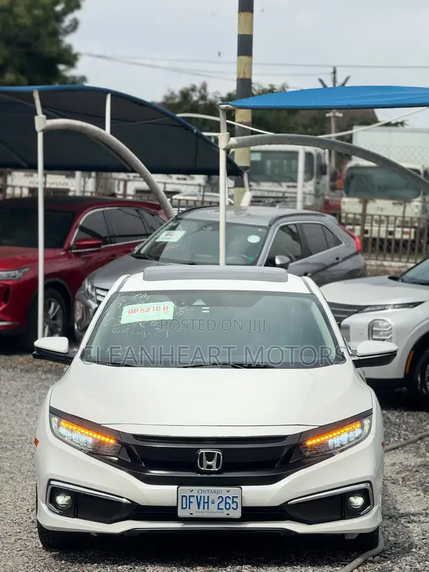 2019 Honda Civic Touring Sedan - White - 1