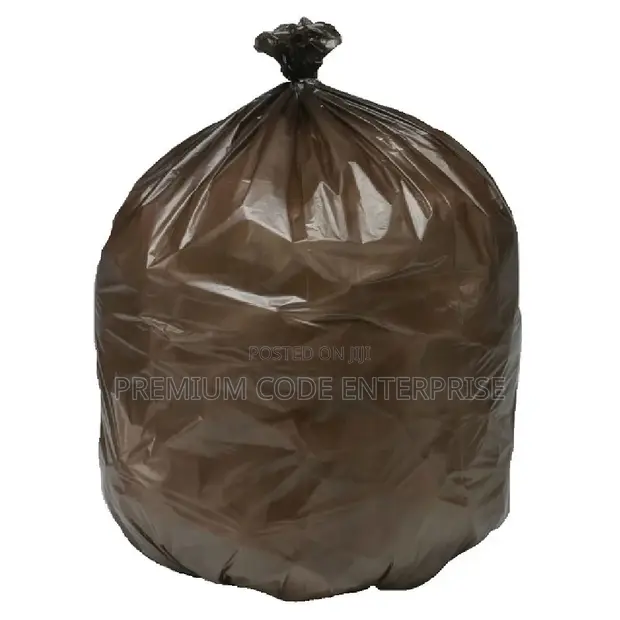 40 Liter Bin Liners, Brown, 180pcs/Bag - 1