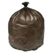 40 Liter Bin Liners, Brown, 180pcs/Bag - 1