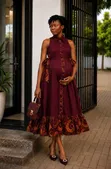 4 Colours Maternity Shirt Dress - 1