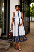4 Colours Maternity Shirt Dress - 2
