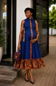 4 Colours Maternity Shirt Dress - 4