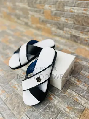Men's Handmade Leather Cross Slippers