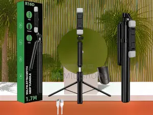 R16D Extendable Selfie Stick Tripod with LED Lights