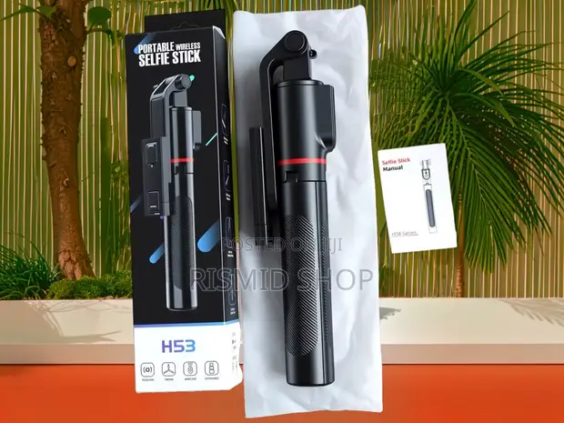 H53 Portable Smartphone Selfie Stick with Bluetooth Remote - 1