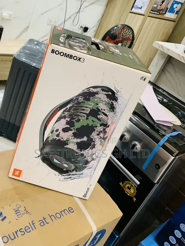 Sealed JBL Boombox 3 Portable Bluetooth Speaker - Black - 1
