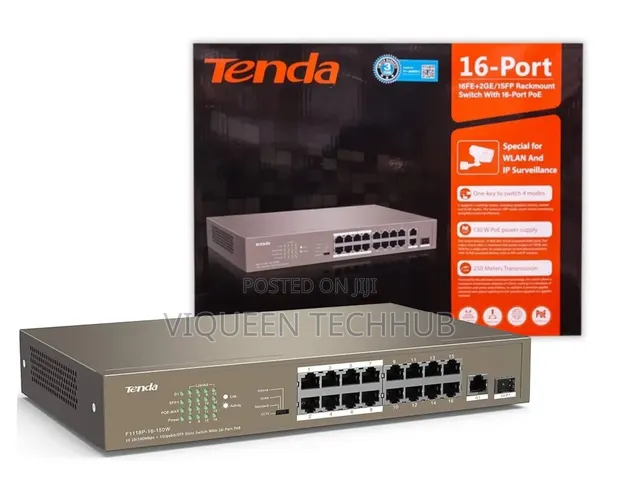 Tenda TEF1110P-8-63W PoE Switch - 1
